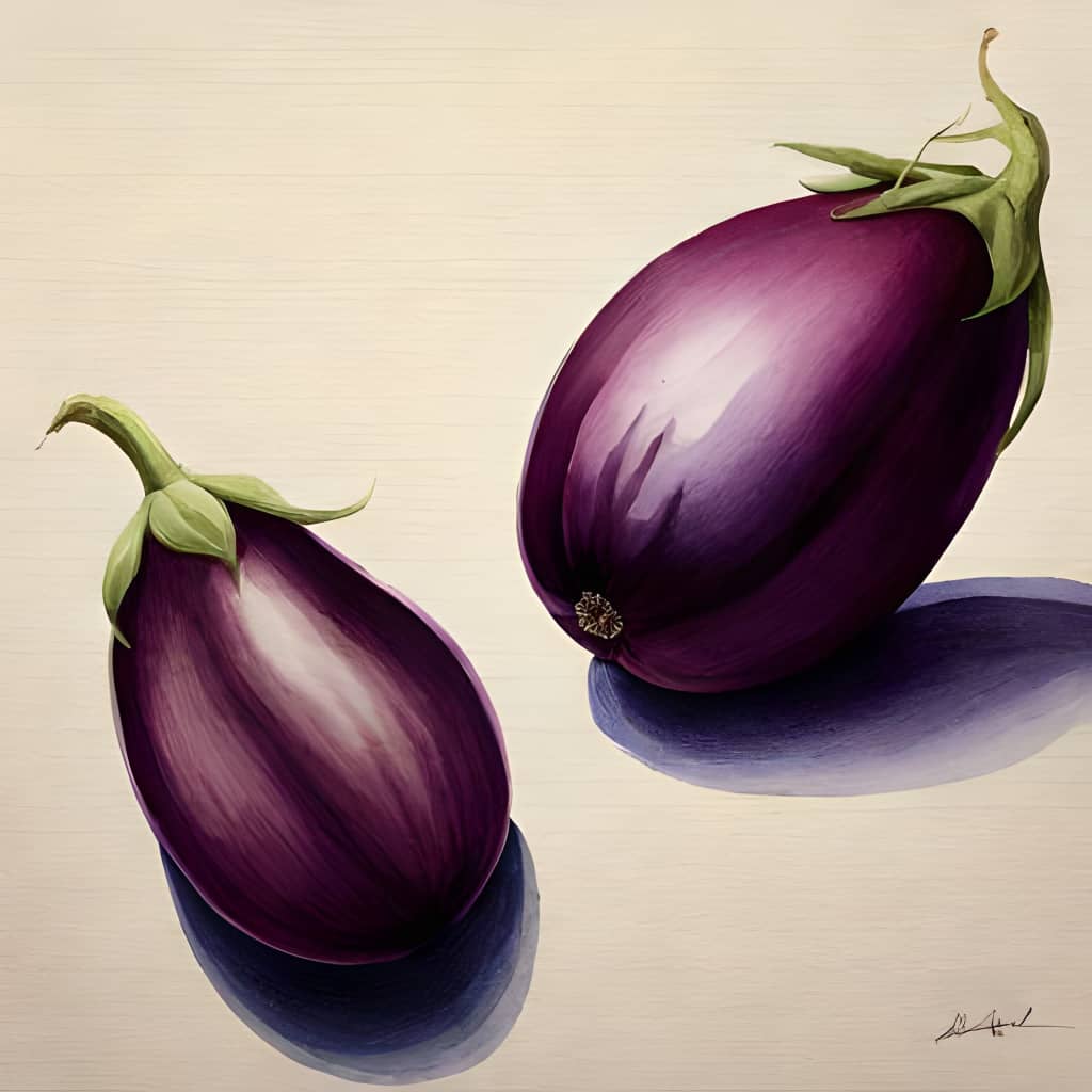 line drawing cartoon eggplant Stock Vector | Adobe Stock